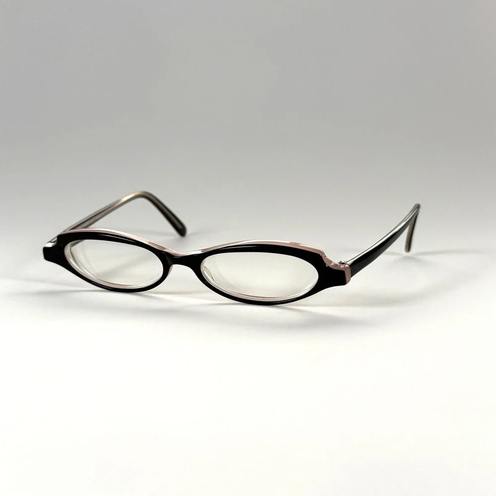Jean Lafont Paris Bizarre 917 Eyeglasses Frame‎ Only 48-15-138 Black/Purple Oval